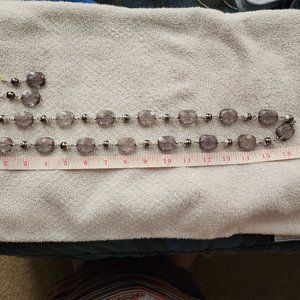 Light Gray Necklace & Earring Set